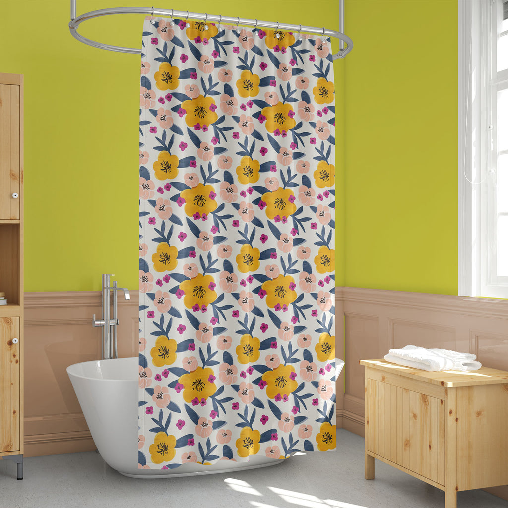 Colorful Floral Pattern D2 Washable Waterproof Shower Curtain-Shower Curtains-CUR_SH_EL-IC 5016985 IC 5016985, Art and Paintings, Botanical, Floral, Flowers, Gouache, Illustrations, Nature, Patterns, Scenic, Signs, Signs and Symbols, Watercolour, colorful, pattern, d2, washable, waterproof, shower, curtain, summer, illustration, art, backdrop, background, beige, bloom, blue, decoration, design, flower, garden, leaf, paint, paper, peony, petal, pink, purple, ranunculus, seamless, textile, texture, vibrant, w