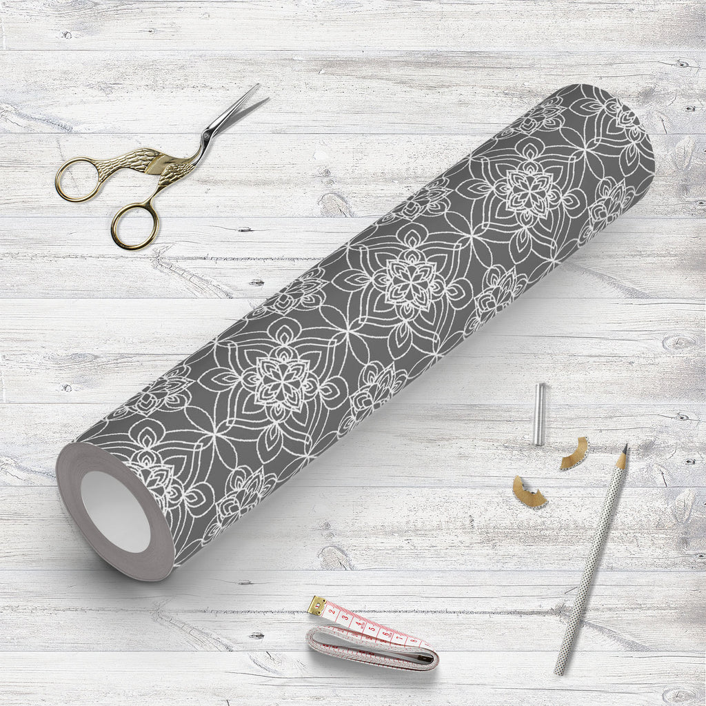 Abstract Monochrome D4 Wallpaper Roll - Wallpapers Peel & Stick - ArtzFolio.com