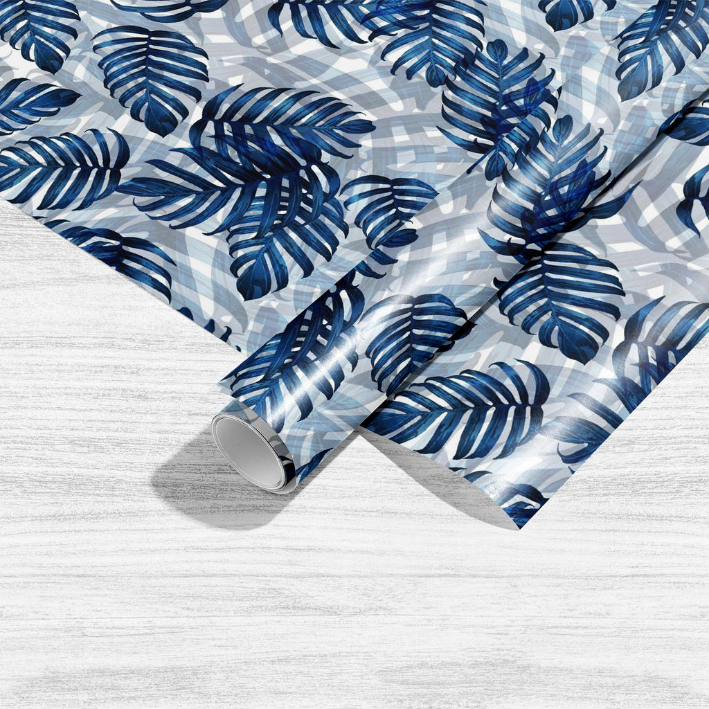 Palm Monstera Vintage Style Art & Craft Gift Wrapping Paper-Wrapping Papers-WRP_PP-IC 5016994 IC 5016994, American, Ancient, Black, Black and White, Botanical, Decorative, Fashion, Floral, Flowers, Hawaiian, Historical, Illustrations, Medieval, Nature, Nautical, Patterns, Seasons, Tropical, Vintage, Watercolour, palm, monstera, style, art, craft, gift, wrapping, paper, pattern, blue, background, navy, aloha, artistic, indigo, muted, shirt, america, beach, bikini, blooming, bonny, branch, california, denim, 