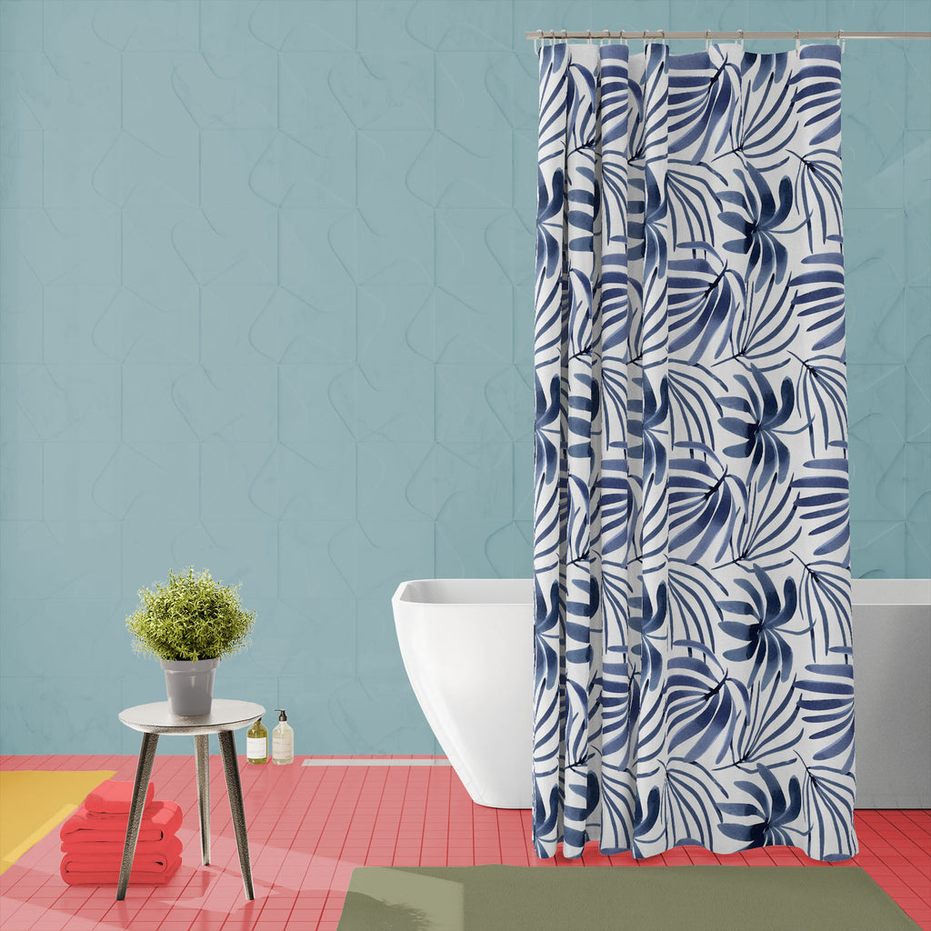 Watercolor Floral Pattern D71 Washable Waterproof Shower Curtain-Shower Curtains-CUR_SH_EL-IC 5017019 IC 5017019, Abstract Expressionism, Abstracts, Art and Paintings, Botanical, Fashion, Floral, Flowers, Gouache, Illustrations, Nature, Patterns, Scenic, Semi Abstract, Signs, Signs and Symbols, Tropical, Watercolour, watercolor, pattern, d71, washable, waterproof, shower, curtain, abstract, art, backdrop, background, beige, blue, decoration, design, fabric, garden, illustration, indigo, jungle, leaf, navy, 