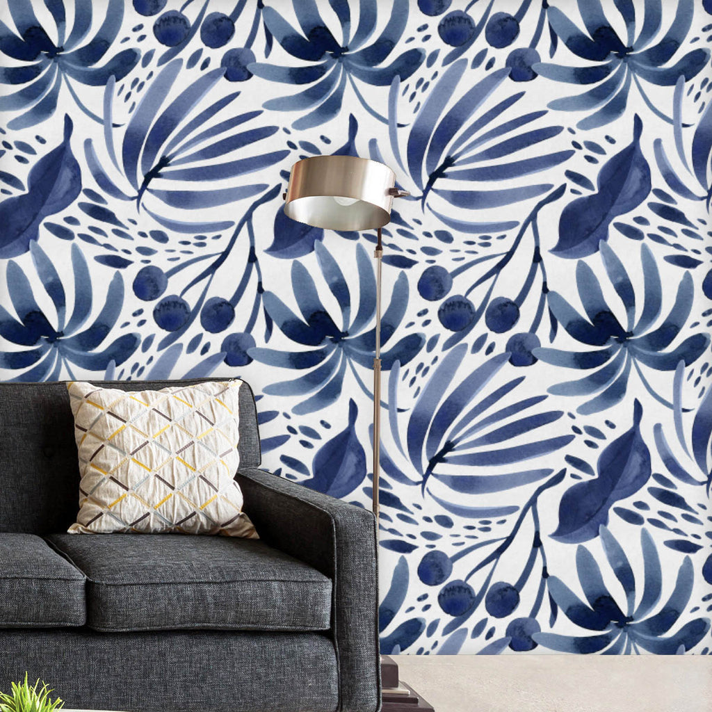 Watercolor Floral Pattern D72 Wallpaper Roll-Wallpapers Peel & Stick-WAL_PA-IC 5017020 IC 5017020, Abstract Expressionism, Abstracts, Art and Paintings, Botanical, Fashion, Floral, Flowers, Gouache, Illustrations, Nature, Patterns, Scenic, Semi Abstract, Signs, Signs and Symbols, Tropical, Watercolour, watercolor, pattern, d72, wallpaper, roll, beige, texture, abstract, art, backdrop, background, blue, decoration, design, fabric, garden, illustration, indigo, jungle, leaf, navy, paint, palm, leaves, paper, 
