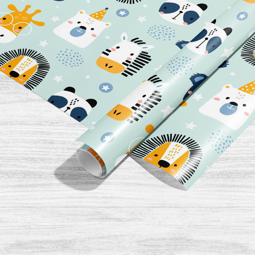 Childish Animals Faces Pattern Art & Craft Gift Wrapping Paper-Wrapping Papers-WRP_PP-IC 5017023 IC 5017023, Animals, Animated Cartoons, Baby, Black, Black and White, Caricature, Cartoons, Children, Decorative, Drawing, Hand Drawn, Illustrations, Kids, Patterns, Scandinavian, White, childish, faces, pattern, art, craft, gift, wrapping, paper, animal, cute, seamless, vector, nursery, print, background, bear, cartoon, koala, panda, decoration, doodle, zebra, backdrop, brush, cat, element, face, giraffe, hand,