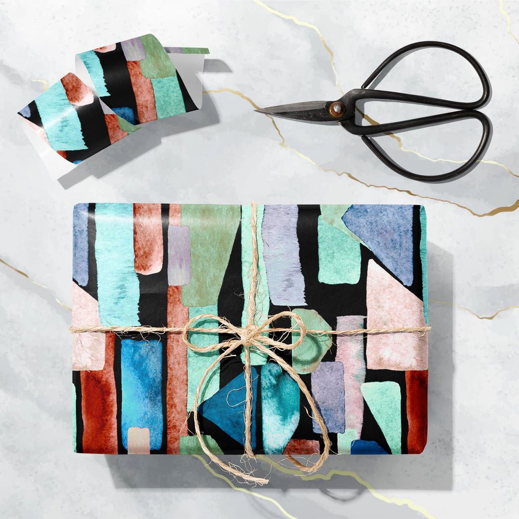 Indigo Blue Geometric Bauhaus D1 Art & Craft Gift Wrapping Paper-Wrapping Papers-WRP_PP-IC 5017030 IC 5017030, Abstract Expressionism, Abstracts, Art and Paintings, Cubism, Decorative, Digital, Digital Art, Fashion, Geometric, Geometric Abstraction, Graphic, Illustrations, Modern Art, Patterns, Retro, Semi Abstract, Signs, Signs and Symbols, Splatter, Stripes, Watercolour, indigo, blue, bauhaus, d1, art, craft, gift, wrapping, paper, watercolor, pattern, trendy, abstract, geo, seamless, acrylic, artist, art