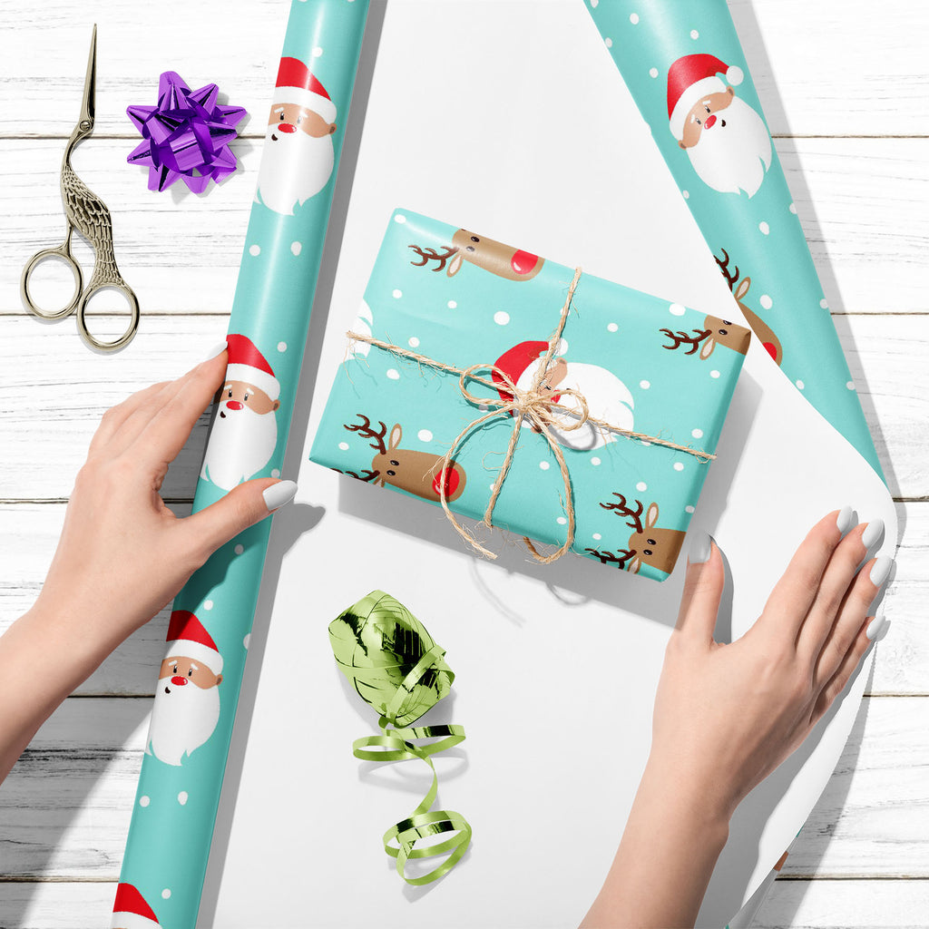 Cartoon Santa & Deer Art & Craft Gift Wrapping Paper-Wrapping Papers-WRP_PP-IC 5017031 IC 5017031, Animated Cartoons, Caricature, Cartoons, Christianity, Holidays, Illustrations, Patterns, Seasons, cartoon, santa, deer, art, craft, gift, wrapping, paper, seamless, pattern, background, celebration, christmas, claus, cute, decoration, element, happy, holiday, illustration, merry, new, reindeer, repeat, season, wallpaper, winter, xmas, year, artzfolio, wrapping paper, gift wrapping paper, gift wrapping, birthd