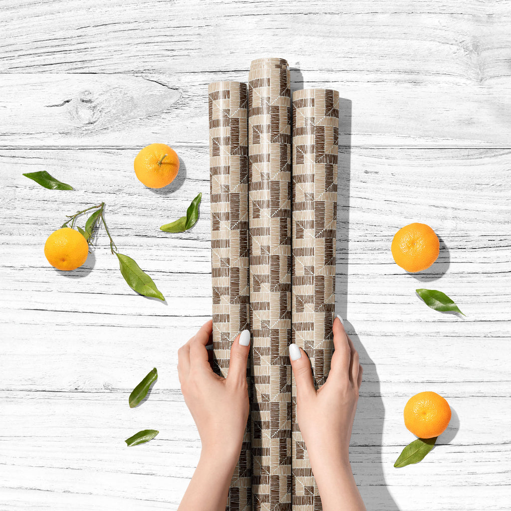 Geometric Vintage D2 Art & Craft Gift Wrapping Paper-Wrapping Papers-WRP_PP-IC 5017038 IC 5017038, Abstract Expressionism, Abstracts, African, Ancient, Art and Paintings, Aztec, Bohemian, Culture, Decorative, Digital, Digital Art, Drawing, Ethnic, Fashion, Folk Art, Geometric, Geometric Abstraction, Graphic, Historical, Illustrations, Indian, Medieval, Mexican, Modern Art, Patterns, Pets, Retro, Semi Abstract, Signs, Signs and Symbols, Traditional, Tribal, Vintage, World Culture, d2, art, craft, gift, wrapp