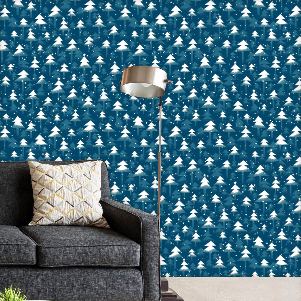 Abstract Winter Christmas Wallpaper Roll - Wallpapers Peel & Stick - ArtzFolio.com