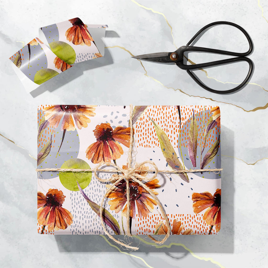 Watercolor Floral Leaves D13 Art & Craft Gift Wrapping Paper-Wrapping Papers-WRP_PP-IC 5017053 IC 5017053, Abstract Expressionism, Abstracts, Art and Paintings, Botanical, Digital, Digital Art, Dots, Floral, Flowers, Geometric, Geometric Abstraction, Graphic, Illustrations, Nature, Patterns, Scenic, Semi Abstract, Signs, Signs and Symbols, Watercolour, watercolor, leaves, d13, art, craft, gift, wrapping, paper, aster, daisy, pattern, autumn, background, border, brown, chamomile, color, cool, dash, design, d