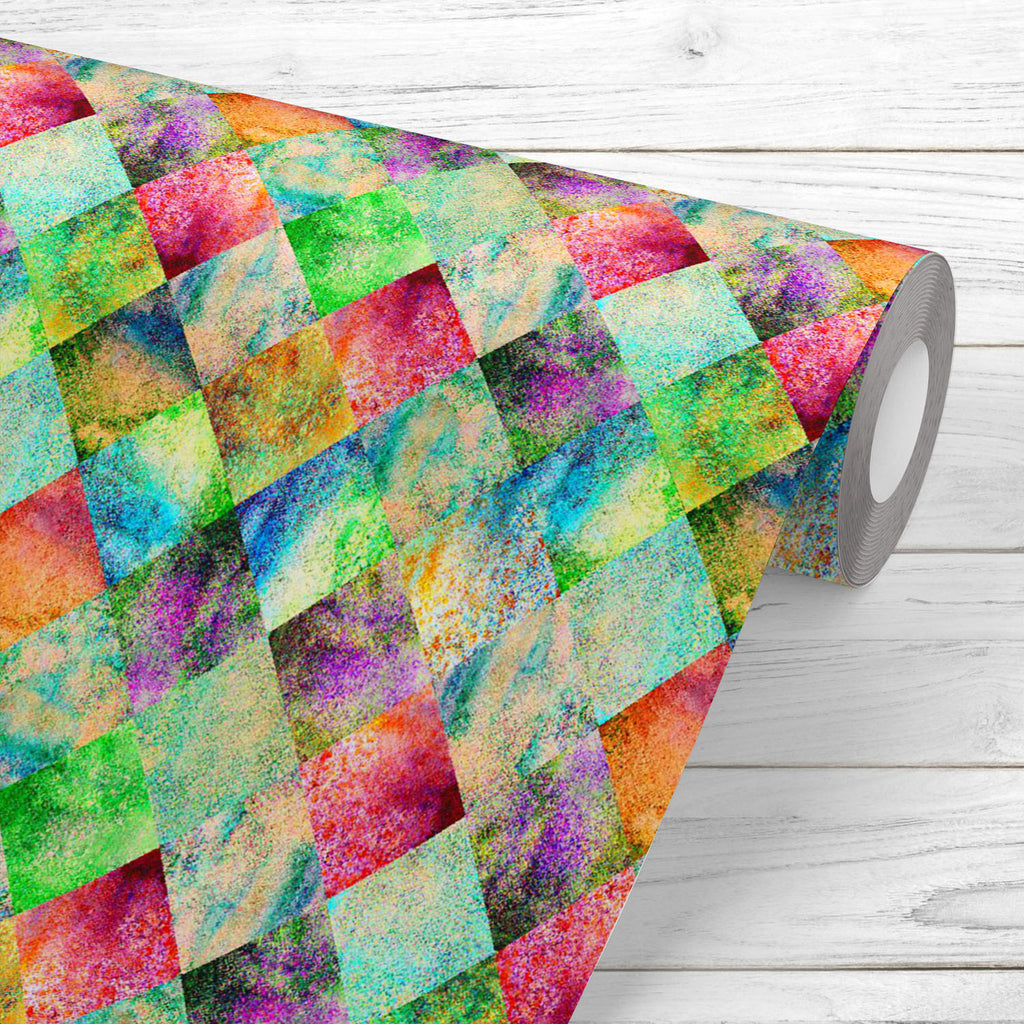 Abstract Plaid Pattern Wallpaper Roll - Wallpapers Peel & Stick - ArtzFolio.com