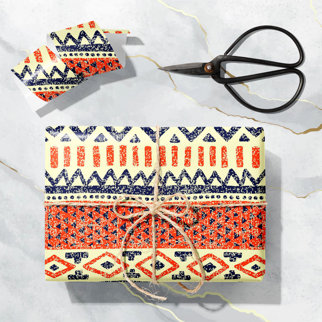 Abstract Grunge Ethnic Art & Craft Gift Wrapping Paper - Wrapping Papers - ArtzFolio.com