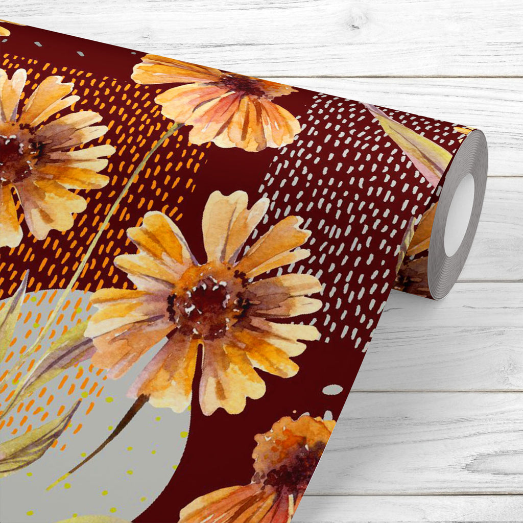 Watercolor Floral Leaves D14 Wallpaper Roll-Wallpapers Peel & Stick-WAL_PA-IC 5017058 IC 5017058, Abstract Expressionism, Abstracts, Art and Paintings, Botanical, Digital, Digital Art, Dots, Floral, Flowers, Geometric, Geometric Abstraction, Graphic, Illustrations, Nature, Patterns, Scenic, Semi Abstract, Signs, Signs and Symbols, Watercolour, watercolor, leaves, d14, wallpaper, roll, art, aster, autumn, background, border, brown, chamomile, color, cool, daisy, dash, design, doodle, element, fabric, fall, f