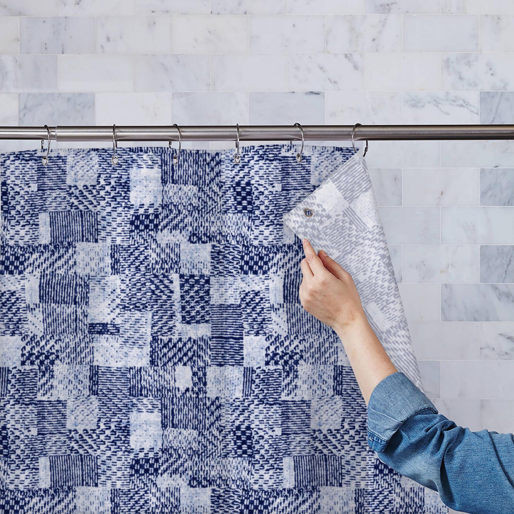 Motif Dyed in Mottle Shades Washable Waterproof Shower Curtain-Shower Curtains-CUR_SH_EL-IC 5017064 IC 5017064, Abstract Expressionism, Abstracts, Ancient, Black and White, Culture, Decorative, Digital, Digital Art, Ethnic, Folk Art, Graphic, Historical, Medieval, Modern Art, Nautical, Patterns, Retro, Semi Abstract, Traditional, Tribal, Vintage, White, World Culture, motif, dyed, in, mottle, shades, washable, waterproof, shower, curtain, abstract, background, blue, boro, brushed, checked, cover, damaged, d
