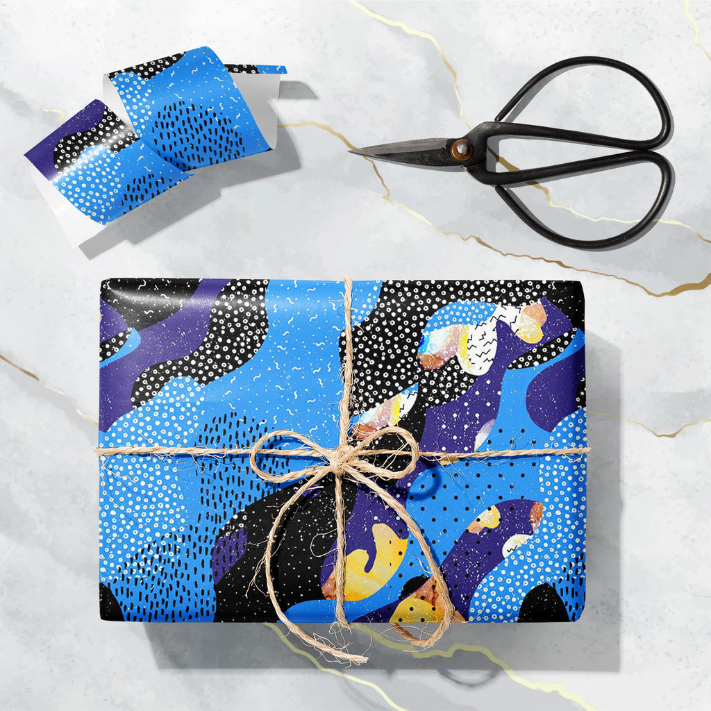 Abstract Fluid Shapes Art & Craft Gift Wrapping Paper - Wrapping Papers - ArtzFolio.com