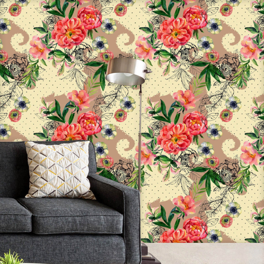 Watercolor Floral Pattern D76 Wallpaper Roll-Wallpapers Peel & Stick-WAL_PA-IC 5017083 IC 5017083, Art and Paintings, Botanical, Culture, Ethnic, Floral, Flowers, Illustrations, Indian, Modern Art, Nature, Paisley, Patterns, Scenic, Signs, Signs and Symbols, Sketches, Traditional, Tribal, Watercolour, World Culture, watercolor, pattern, d76, wallpaper, roll, intricate, seamless, anemone, art, background, bloom, blossom, boho, briar, brier, color, colorful, curve, design, dog, rose, doodle, draw, element, fa