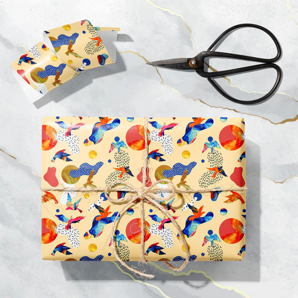 Watercolor Flying Birds Art & Craft Gift Wrapping Paper-Wrapping Papers-WRP_PP-IC 5017092 IC 5017092, 80s, Abstract Expressionism, Abstracts, Art and Paintings, Birds, Circle, Collages, Digital, Digital Art, Dots, Geometric, Geometric Abstraction, Graphic, Illustrations, Patterns, Semi Abstract, Signs, Signs and Symbols, Stripes, Watercolour, watercolor, flying, art, craft, gift, wrapping, paper, abstract, background, bauhaus, bend, bird, collage, color, colorful, curve, dash, design, doodle, draw, element,
