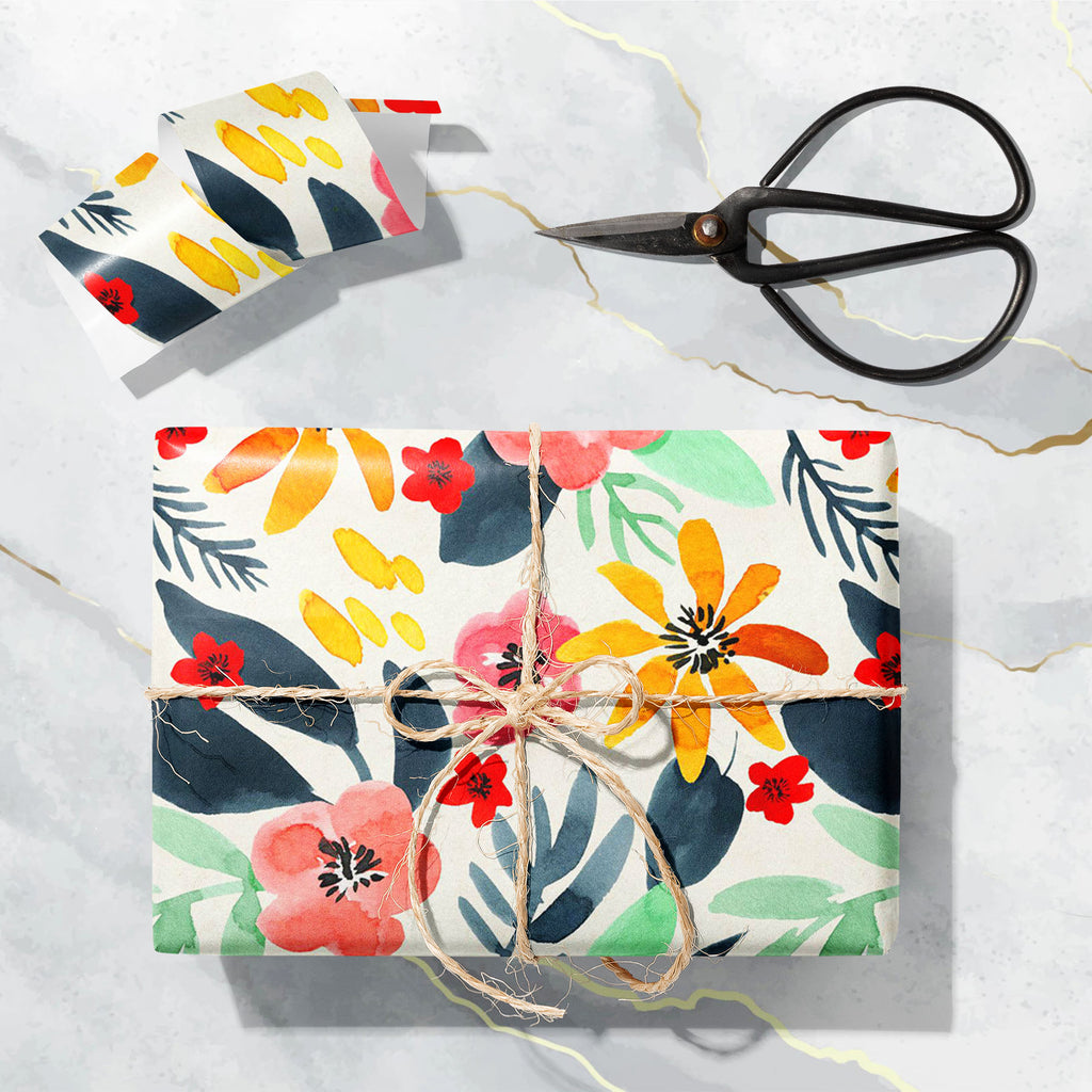 Watercolor Floral Art & Craft Gift Wrapping Paper-Wrapping Papers-WRP_PP-IC 5017093 IC 5017093, Abstract Expressionism, Abstracts, Art and Paintings, Botanical, Floral, Flowers, Gouache, Illustrations, Nature, Patterns, Scenic, Semi Abstract, Signs, Signs and Symbols, Watercolour, watercolor, art, craft, gift, wrapping, paper, print, pattern, wallpaper, abstract, seamless, spring, teal, texture, yellow, backdrop, background, beige, bloom, blossom, blue, decoration, delicate, design, elegant, flower, garden,