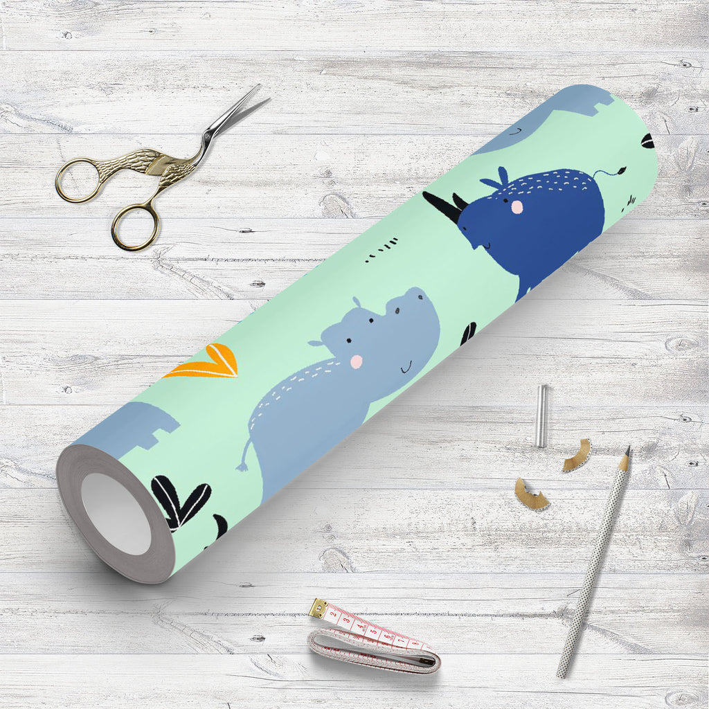 Abstract African Animals Wallpaper Roll - Wallpapers Peel & Stick - ArtzFolio.com