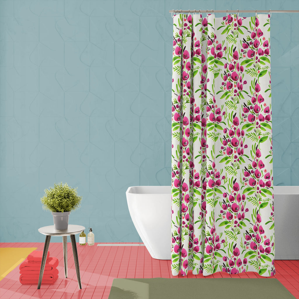 Watercolor Floral Pattern D78 Washable Waterproof Shower Curtain-Shower Curtains-CUR_SH_EL-IC 5017098 IC 5017098, Ancient, Art and Paintings, Botanical, Floral, Flowers, Gouache, Historical, Illustrations, Medieval, Nature, Patterns, Retro, Scenic, Signs, Signs and Symbols, Vintage, Watercolour, watercolor, pattern, d78, washable, waterproof, shower, curtain, illustration, art, backdrop, background, beige, bloom, decoration, design, flower, garden, green, leaf, paint, paper, petal, pink, purple, ranunculus,