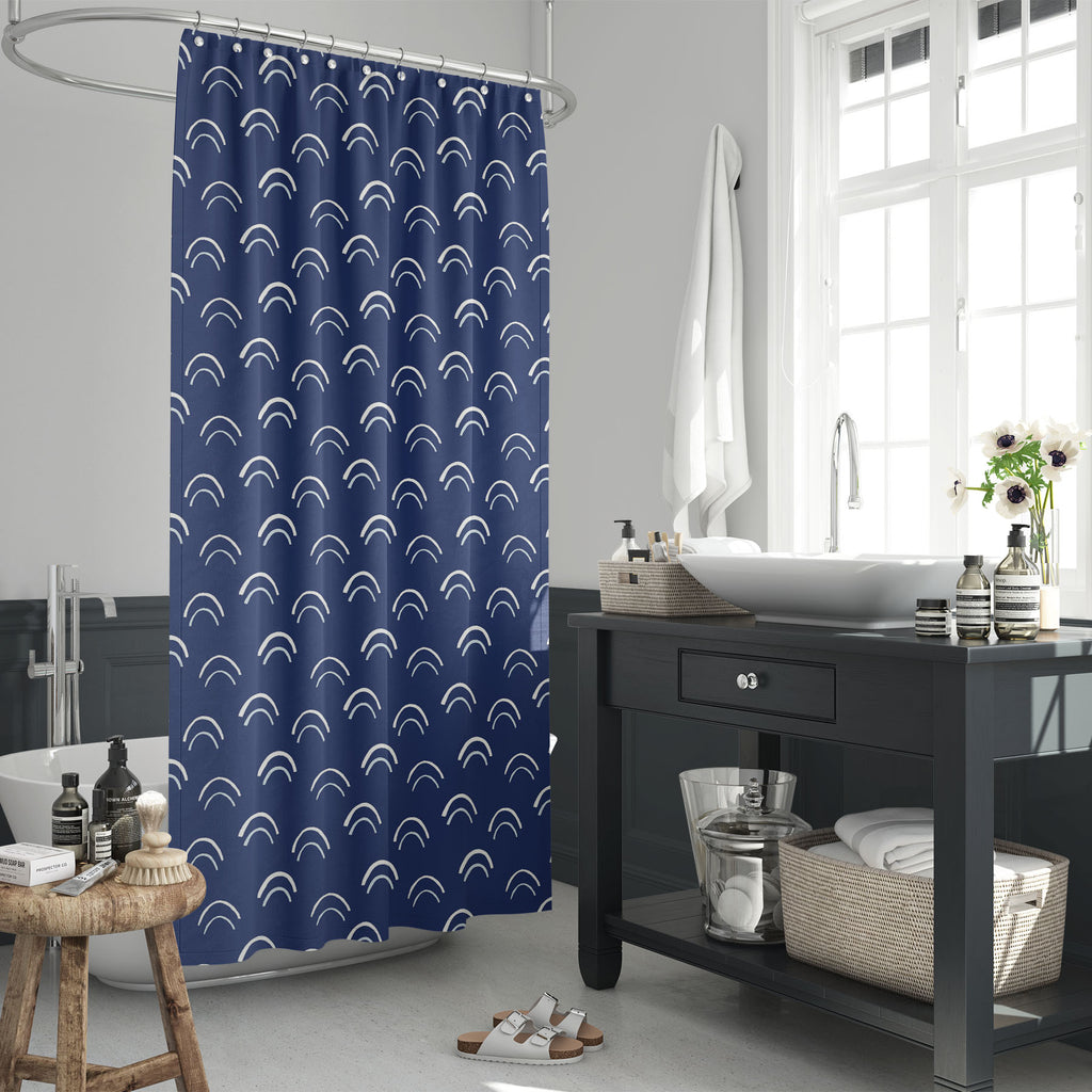 Abstract Hand-Drawn Arches Washable Waterproof Shower Curtain - Shower Curtains - ArtzFolio.com
