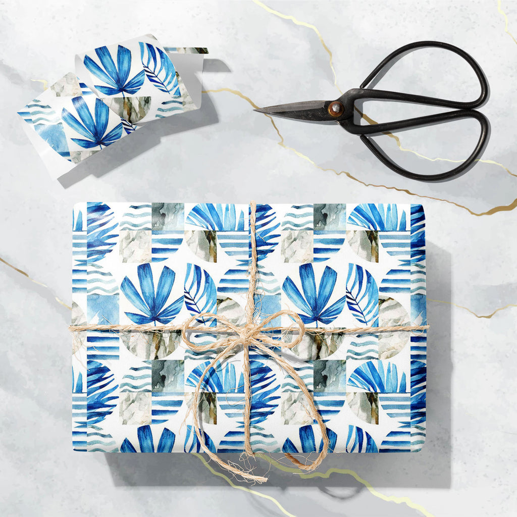 Abstract Tropical Leaves D1 Art & Craft Gift Wrapping Paper - Wrapping Papers - ArtzFolio.com