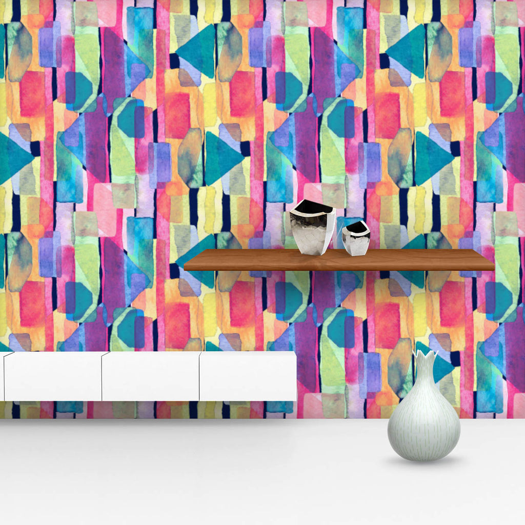 Multicolored Kaleidoscope Lines D2 Wallpaper Roll-Wallpapers Peel & Stick-WAL_PA-IC 5017124 IC 5017124, Abstract Expressionism, Abstracts, African, Art and Paintings, Cubism, Culture, Digital, Digital Art, Ethnic, Fashion, Geometric, Geometric Abstraction, Graphic, Illustrations, Modern Art, Patterns, Retro, Semi Abstract, Signs, Signs and Symbols, Stripes, Traditional, Tribal, Watercolour, World Culture, multicolored, kaleidoscope, lines, d2, wallpaper, roll, watercolor, abstract, artist, background, bauha
