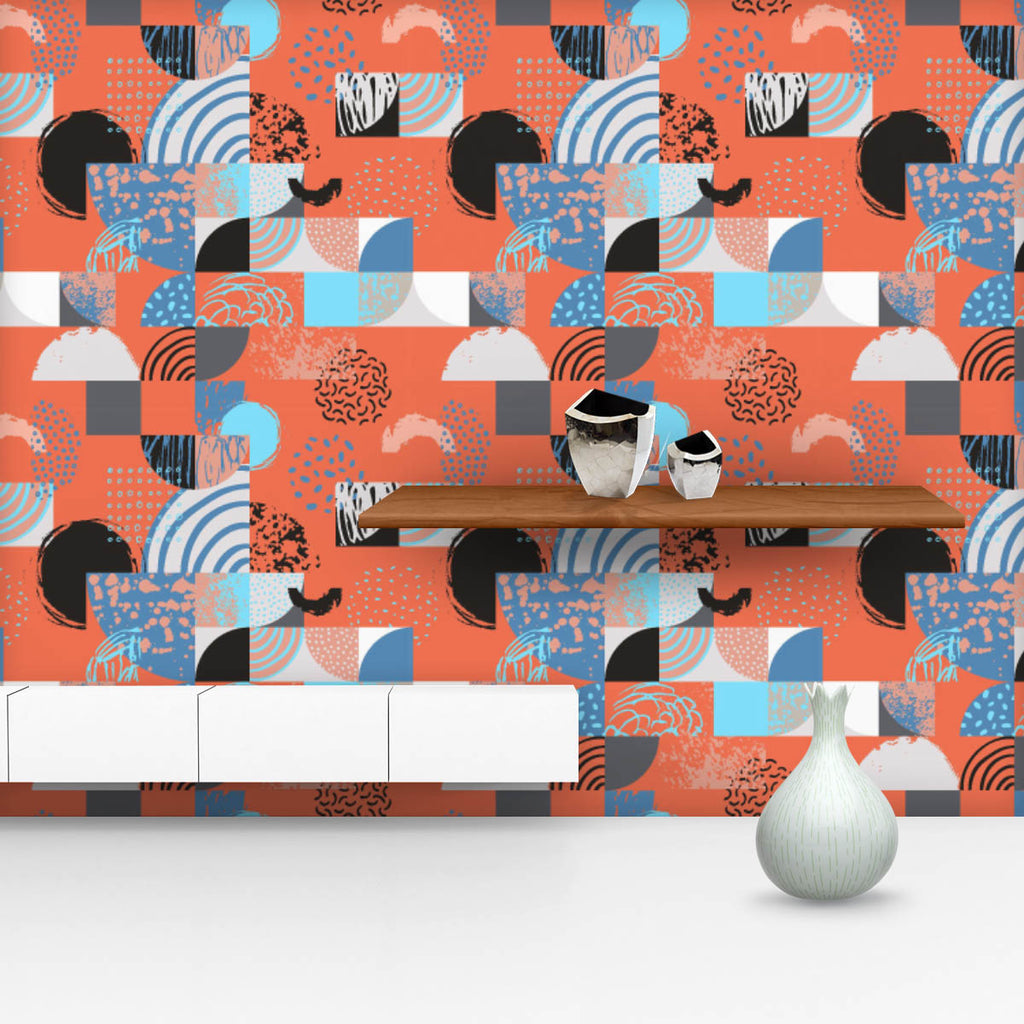 Geometric Pattern D62 Wallpaper Roll-Wallpapers Peel & Stick-WAL_PA-IC 5017133 IC 5017133, Abstract Expressionism, Abstracts, Art and Paintings, Books, Circle, Digital, Digital Art, Dots, Geometric, Geometric Abstraction, Graphic, Illustrations, Modern Art, Patterns, Retro, Scandinavian, Semi Abstract, Signs, Signs and Symbols, Stripes, pattern, d62, wallpaper, roll, abstract, arc, art, background, bauhaus, color, colorful, design, doodle, dot, draw, element, geometrical, grunge, half, hemisphere, illustrat