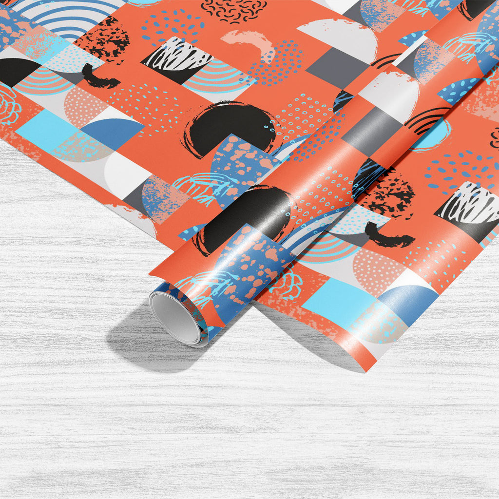 Geometric Pattern D62 Art & Craft Gift Wrapping Paper-Wrapping Papers-WRP_PP-IC 5017133 IC 5017133, Abstract Expressionism, Abstracts, Art and Paintings, Books, Circle, Digital, Digital Art, Dots, Geometric, Geometric Abstraction, Graphic, Illustrations, Modern Art, Patterns, Retro, Scandinavian, Semi Abstract, Signs, Signs and Symbols, Stripes, pattern, d62, art, craft, gift, wrapping, paper, abstract, arc, background, bauhaus, color, colorful, design, doodle, dot, draw, element, geometrical, grunge, half,