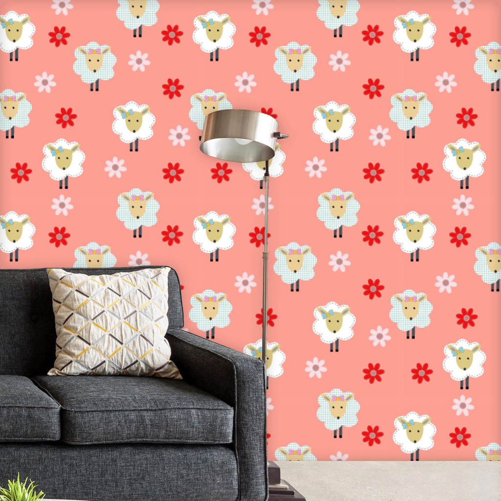 Sheep & Abstract Flowers Wallpaper Roll-Wallpapers Peel & Stick-WAL_PA-IC 5017135 IC 5017135, Abstract Expressionism, Abstracts, Botanical, Floral, Flowers, Nature, Patterns, Semi Abstract, sheep, abstract, wallpaper, roll, artzfolio, wallpapers for bedroom, wall papers full sheet for living room, wallpapers for home, pvc wallpaper, peel stick wallpaper, wall paper, adhesive wallpaper, room wallpapers, wallpapers for walls, wallpaper for walls, wall papers, wallpapers, 3d wallpapers for walls waterproof, wa