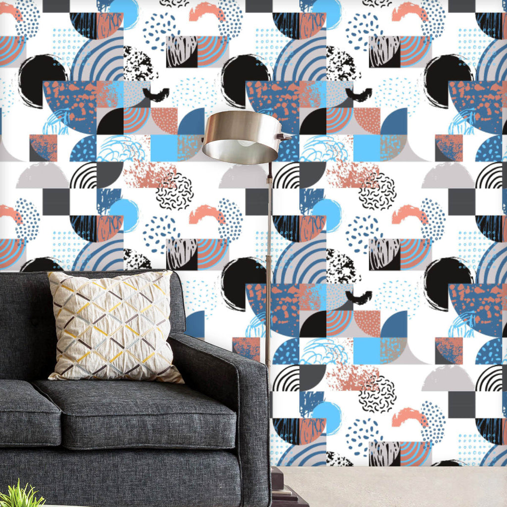 Modern Geometric Style Wallpaper Roll-Wallpapers Peel & Stick-WAL_PA-IC 5017141 IC 5017141, Abstract Expressionism, Abstracts, Art and Paintings, Books, Circle, Digital, Digital Art, Dots, Geometric, Geometric Abstraction, Graphic, Illustrations, Modern Art, Patterns, Retro, Scandinavian, Semi Abstract, Signs, Signs and Symbols, Stripes, modern, style, wallpaper, roll, abstract, arc, art, background, bauhaus, color, colorful, design, doodle, dot, draw, element, geometrical, grunge, half, hemisphere, illustr