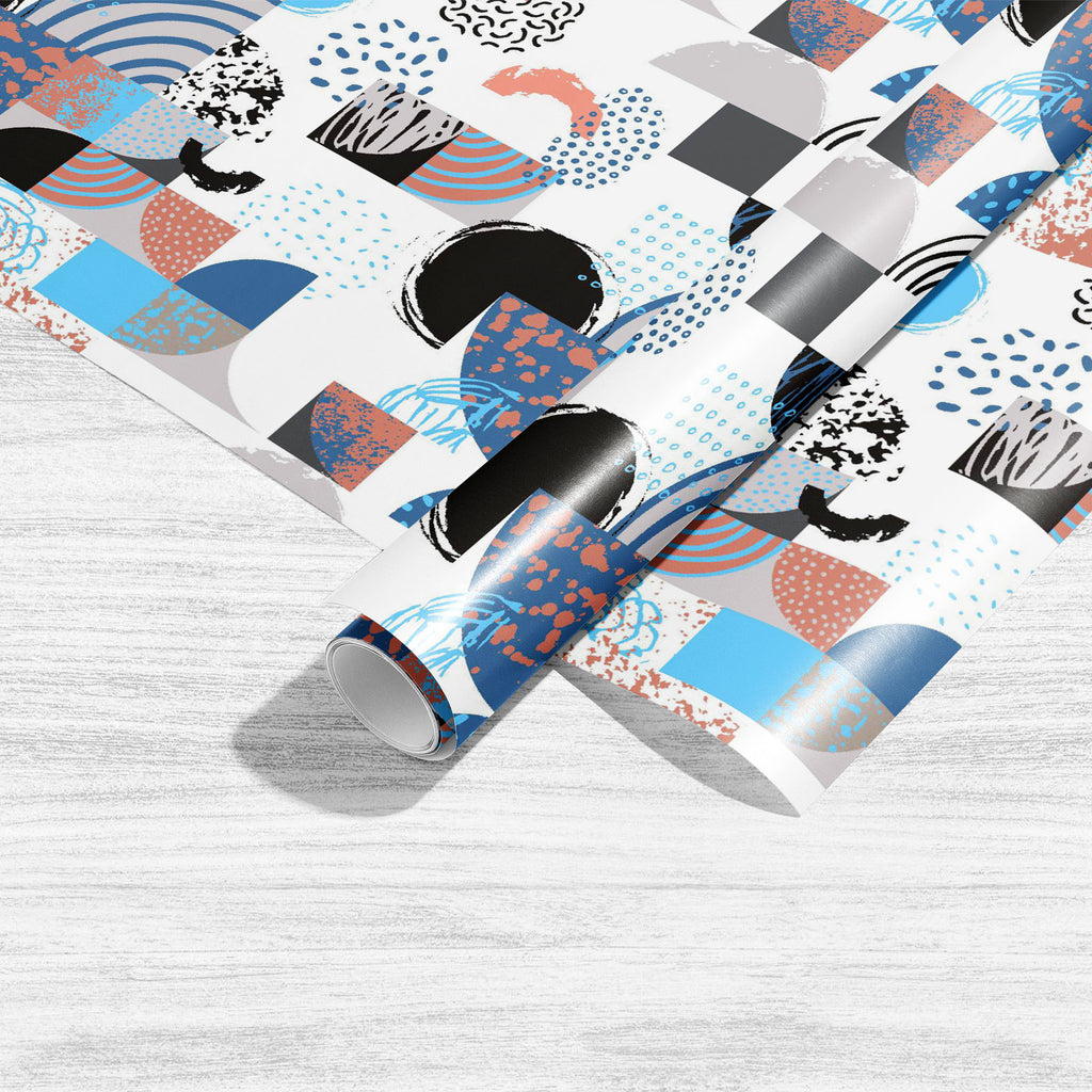 Modern Geometric Style Art & Craft Gift Wrapping Paper-Wrapping Papers-WRP_PP-IC 5017141 IC 5017141, Abstract Expressionism, Abstracts, Art and Paintings, Books, Circle, Digital, Digital Art, Dots, Geometric, Geometric Abstraction, Graphic, Illustrations, Modern Art, Patterns, Retro, Scandinavian, Semi Abstract, Signs, Signs and Symbols, Stripes, modern, style, art, craft, gift, wrapping, paper, abstract, arc, background, bauhaus, color, colorful, design, doodle, dot, draw, element, geometrical, grunge, hal