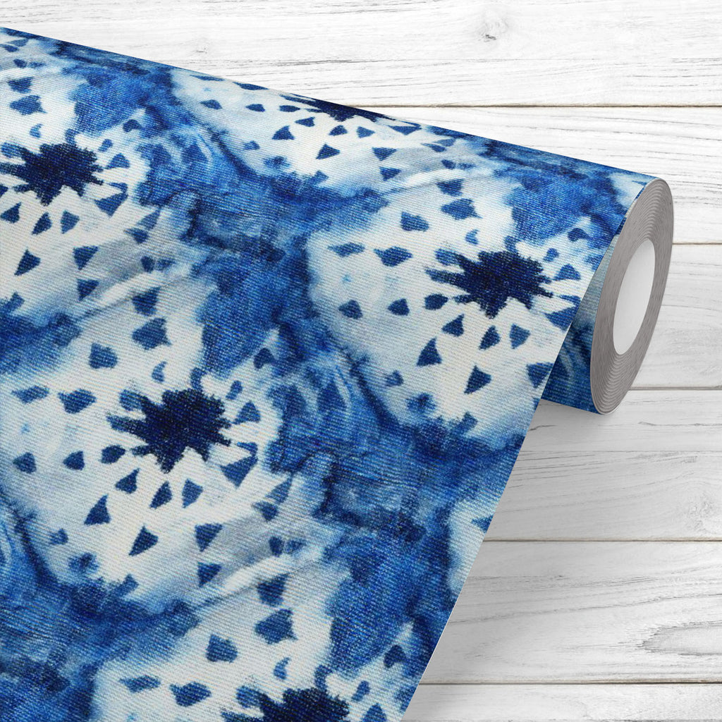 Shibori Indigo Colors D6 Wallpaper Roll-Wallpapers Peel & Stick-WAL_PA-IC 5017153 IC 5017153, Abstract Expressionism, Abstracts, Art and Paintings, Black and White, Culture, Decorative, Digital, Digital Art, Ethnic, Fashion, Graphic, Illustrations, Japanese, Paintings, Patterns, Retro, Semi Abstract, Shibori, Signs, Signs and Symbols, Traditional, Tribal, Watercolour, White, World Culture, indigo, colors, d6, wallpaper, roll, 1960, abstract, art, artistic, backdrop, background, batik, beauty, bright, cloth,