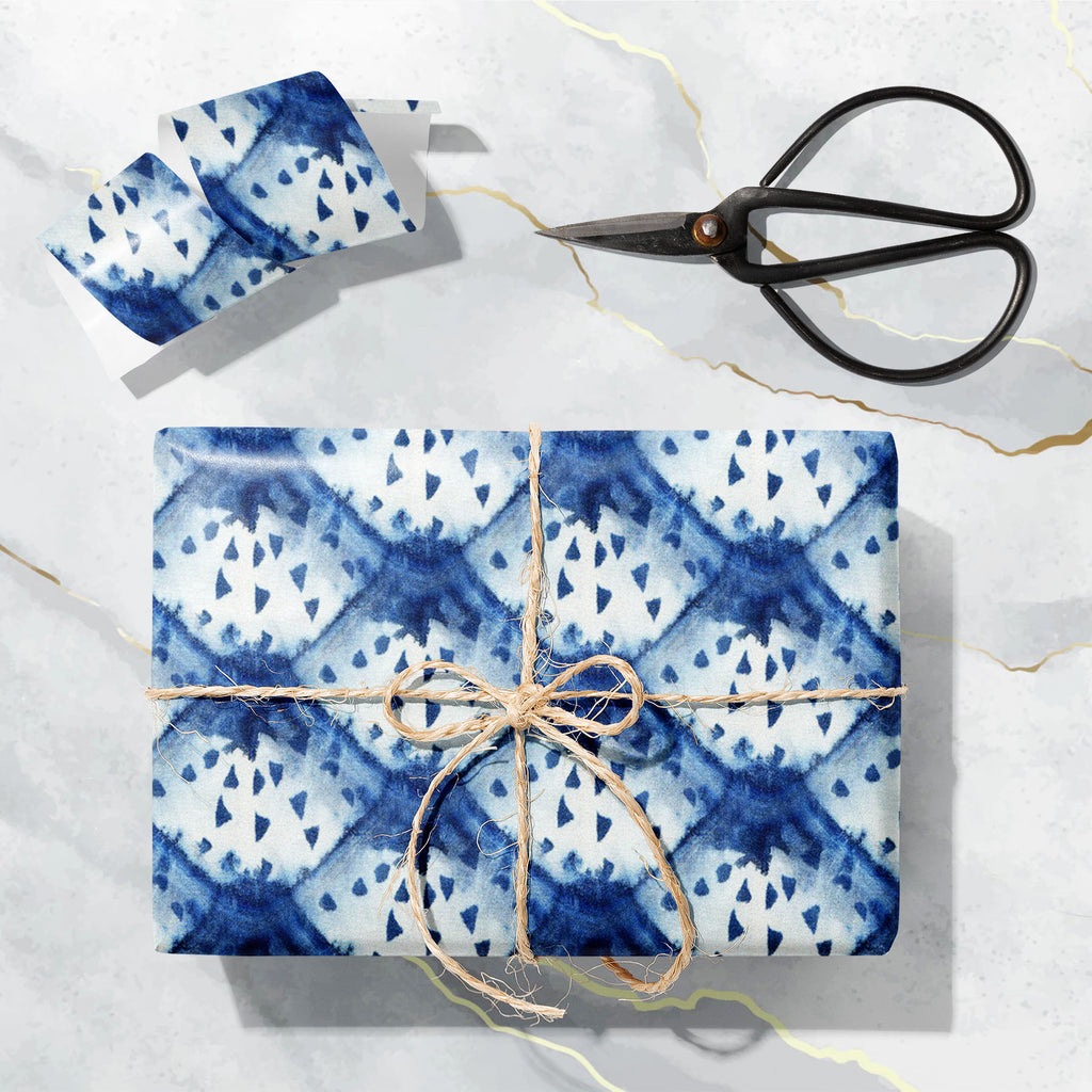 Shibori Indigo Colors D7 Art & Craft Gift Wrapping Paper-Wrapping Papers-WRP_PP-IC 5017154 IC 5017154, Abstract Expressionism, Abstracts, Art and Paintings, Black and White, Culture, Decorative, Ethnic, Fashion, Illustrations, Japanese, Paintings, Patterns, Retro, Semi Abstract, Shibori, Signs, Signs and Symbols, Traditional, Tribal, Watercolour, White, World Culture, indigo, colors, d7, art, craft, gift, wrapping, paper, dye, 1960, abstract, artistic, backdrop, background, batik, beauty, bright, cloth, col