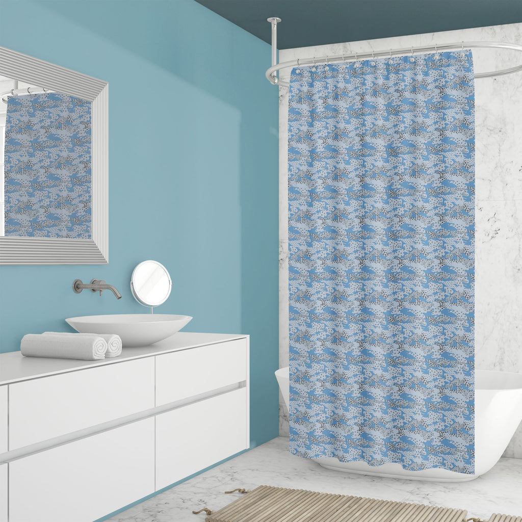 Abstract Geometric Pattern D23 Washable Waterproof Shower Curtain - Shower Curtains - ArtzFolio.com