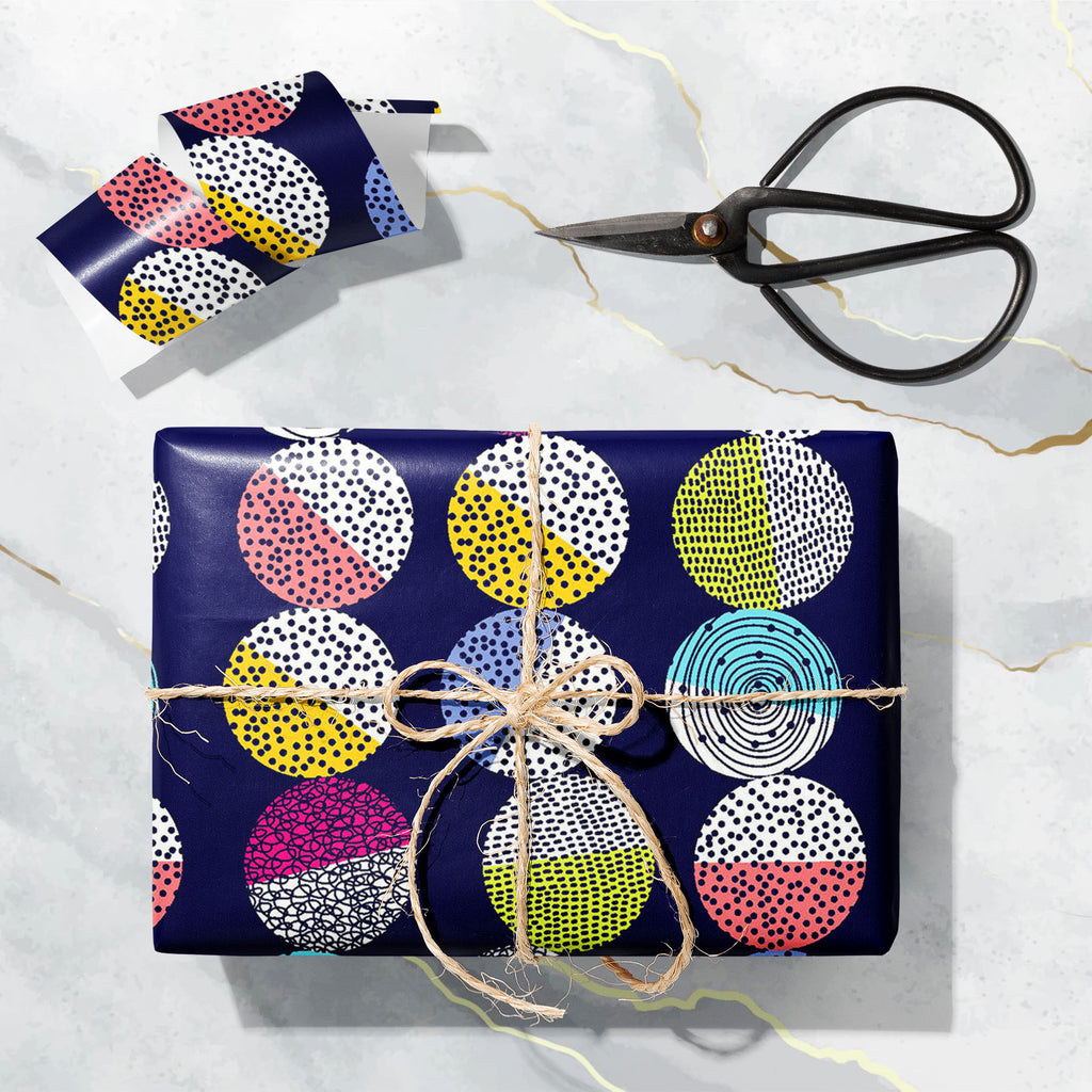 Abstract Polka Dots D2 Art & Craft Gift Wrapping Paper - Wrapping Papers - ArtzFolio.com