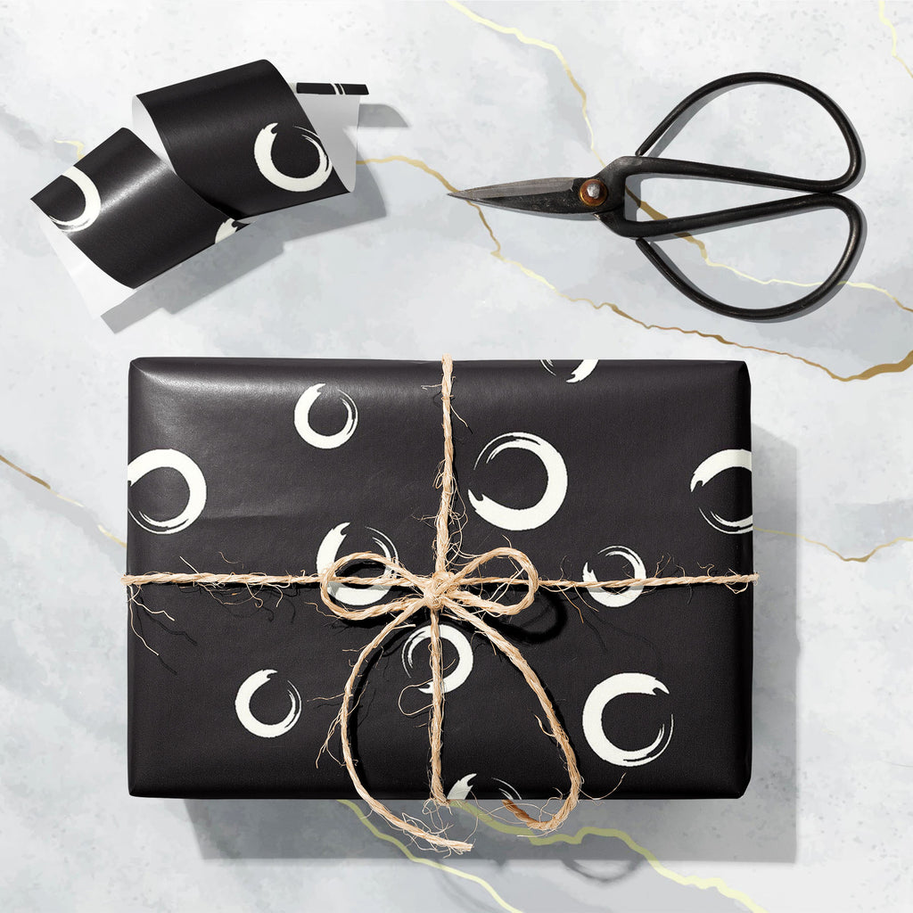 Black & White Enso Symbol Art & Craft Gift Wrapping Paper-Wrapping Papers-WRP_PP-IC 5017182 IC 5017182, Abstract Expressionism, Abstracts, Ancient, Art and Paintings, Black, Black and White, Calligraphy, Chinese, Circle, Culture, Digital, Digital Art, Ethnic, Graphic, Historical, Illustrations, Japanese, Medieval, Modern Art, Patterns, Retro, Semi Abstract, Signs, Signs and Symbols, Splatter, Symbols, Traditional, Tribal, Vintage, Watercolour, White, World Culture, enso, symbol, art, craft, gift, wrapping, 