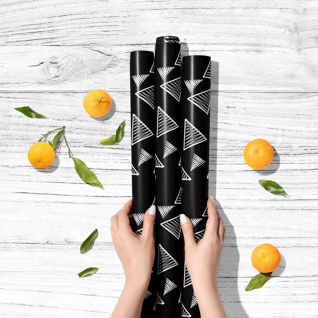 Monochromatic Triangles Art & Craft Gift Wrapping Paper-Wrapping Papers-WRP_PP-IC 5017188 IC 5017188, Abstract Expressionism, Abstracts, Art and Paintings, Black, Black and White, Digital, Digital Art, Geometric, Geometric Abstraction, Graphic, Illustrations, Modern Art, Patterns, Semi Abstract, Signs, Signs and Symbols, Triangles, White, monochromatic, art, craft, gift, wrapping, paper, abstract, background, and, creative, decoration, design, element, fabric, illustration, line, memphis, modern, ornament, 