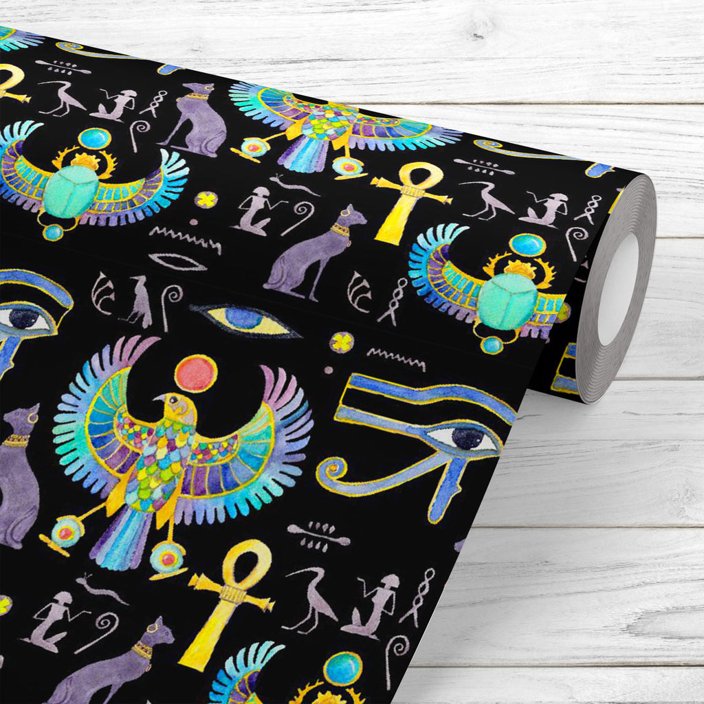 Hieroglyphic Egyptian Symbols Wallpaper Roll-Wallpapers Peel & Stick-WAL_PA-IC 5017196 IC 5017196, Ancient, Animals, Art and Paintings, Automobiles, Birds, Black, Black and White, Culture, Decorative, Digital, Digital Art, Drawing, Ethnic, Eygptian, Graphic, Historical, Illustrations, Medieval, Patterns, Signs, Signs and Symbols, Sketches, Symbols, Traditional, Transportation, Travel, Tribal, Vehicles, Vintage, Watercolour, World Culture, hieroglyphic, egyptian, wallpaper, roll, egypt, animal, ankh, antique