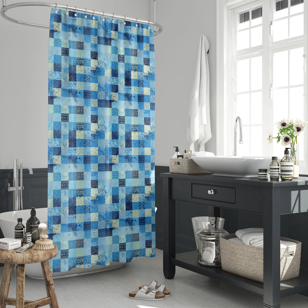 Ethnic Watercolor Motifs Art Washable Waterproof Shower Curtain-Shower Curtains-CUR_SH_EL-IC 5017200 IC 5017200, Abstract Expressionism, Abstracts, Ancient, Art and Paintings, Asian, Black and White, Botanical, Culture, Damask, Decorative, Ethnic, Floral, Flowers, Geometric, Geometric Abstraction, Historical, Illustrations, Indian, Medieval, Modern Art, Moroccan, Nature, Patterns, Pets, Portuguese, Semi Abstract, Signs, Signs and Symbols, Spanish, Traditional, Tribal, Turkish, Vintage, Watercolour, White, W