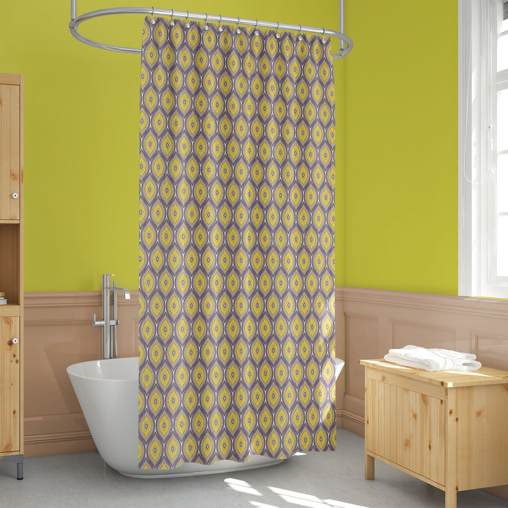 Colorful Ogee Washable Waterproof Shower Curtain-Shower Curtains-CUR_SH_EL-IC 5017204 IC 5017204, Abstract Expressionism, Abstracts, Allah, Ancient, Arabic, Art and Paintings, Black and White, Culture, Damask, Decorative, Digital, Digital Art, Ethnic, Fashion, Geometric, Geometric Abstraction, Graphic, Historical, Ikat, Illustrations, Indian, Islam, Medieval, Modern Art, Patterns, Pets, Retro, Semi Abstract, Signs, Signs and Symbols, Traditional, Tribal, Vintage, White, World Culture, colorful, ogee, washab