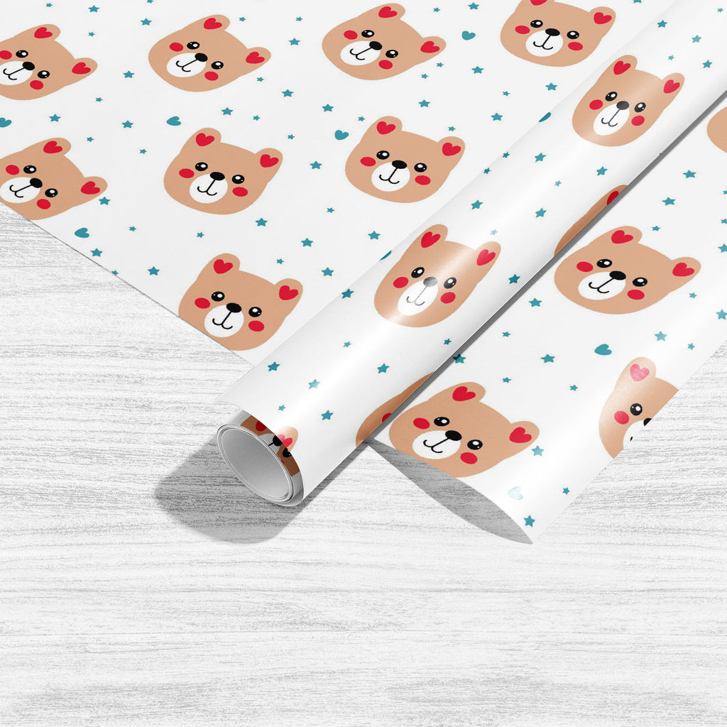Cartoon Bear Art & Craft Gift Wrapping Paper-Wrapping Papers-WRP_PP-IC 5017218 IC 5017218, Abstract Expressionism, Abstracts, Alphabets, Animals, Animated Cartoons, Art and Paintings, Baby, Black, Black and White, Botanical, Caricature, Cartoons, Children, Decorative, Digital, Digital Art, Floral, Flowers, Graphic, Illustrations, Kids, Nature, Patterns, Scandinavian, Semi Abstract, Signs, Signs and Symbols, Symbols, White, cartoon, bear, art, craft, gift, wrapping, paper, abstract, alphabet, animal, backgro