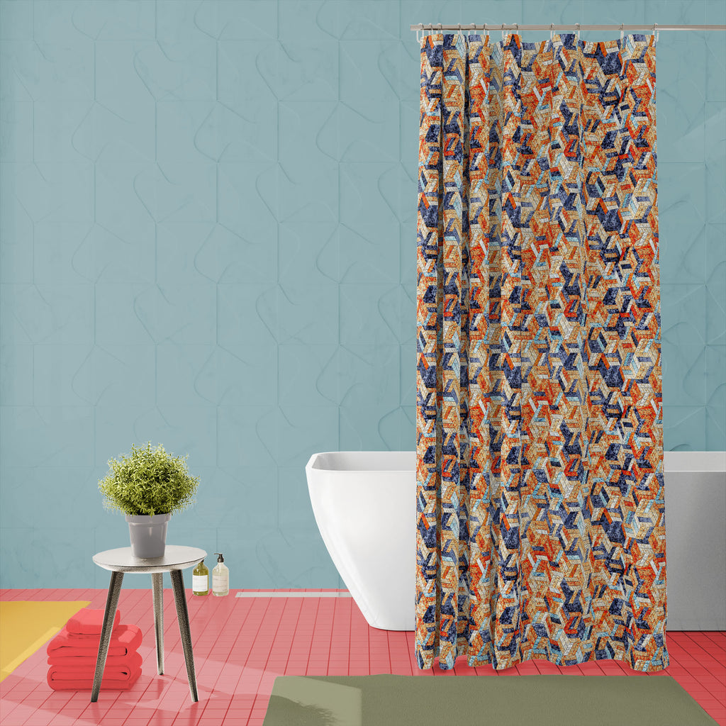 Colorful Tribal Grunge D3 Washable Waterproof Shower Curtain-Shower Curtains-CUR_SH_EL-IC 5017223 IC 5017223, Abstract Expressionism, Abstracts, African, Ancient, Art and Paintings, Aztec, Black, Black and White, Bohemian, Culture, Decorative, Digital, Digital Art, Drawing, Ethnic, Fashion, Folk Art, Geometric, Geometric Abstraction, Graphic, Historical, Illustrations, Indian, Medieval, Mexican, Modern Art, Patterns, Pets, Semi Abstract, Signs, Signs and Symbols, Traditional, Tribal, Vintage, World Culture,