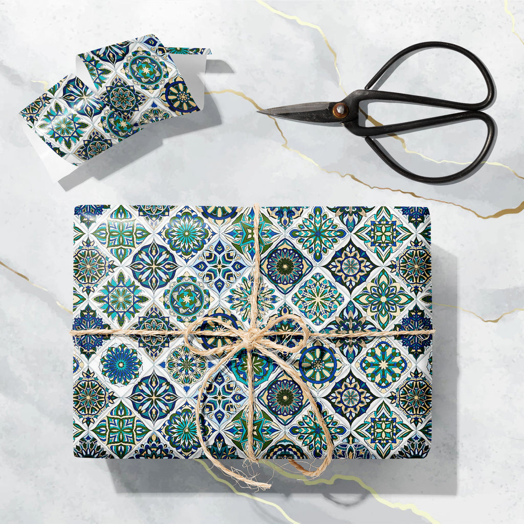Vintage Floral Mandala D2 Art & Craft Gift Wrapping Paper-Wrapping Papers-WRP_PP-IC 5017270 IC 5017270, Abstract Expressionism, Abstracts, African, Ancient, Art and Paintings, Bohemian, Botanical, Culture, Decorative, Ethnic, Floral, Flowers, Geometric, Geometric Abstraction, Historical, Illustrations, Indian, Mandala, Medieval, Mexican, Moroccan, Nature, Paisley, Patterns, Pets, Retro, Semi Abstract, Signs, Signs and Symbols, Traditional, Tribal, Vintage, World Culture, d2, art, craft, gift, wrapping, pape