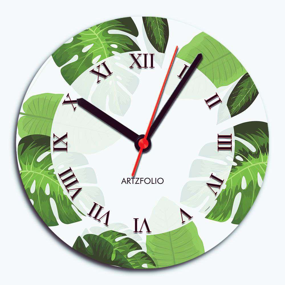 Leafy, Digital, Digital Art, Graphic, analog, analogue, bedroom, birthday, clock, couple, customised, decoration, digital, gift, home, kids, kitchen, living, number, photo, picture, print, quartz, room, size, square, wall, watch, wedding, , , , 