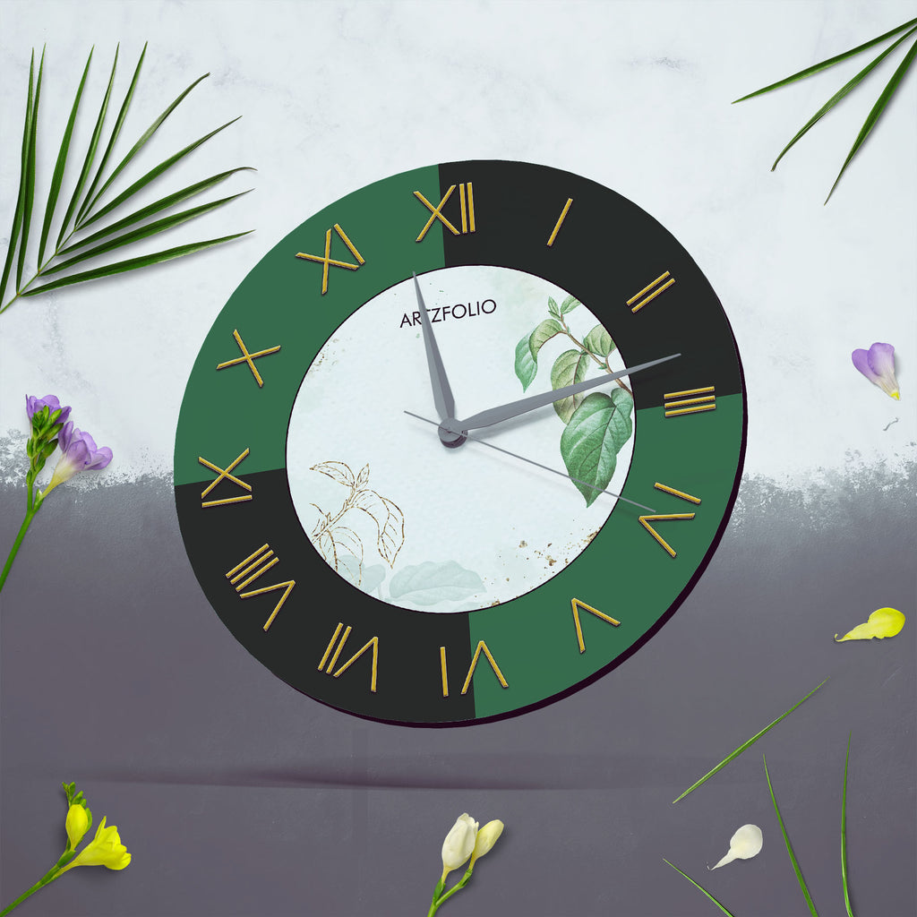 Abstract Circle D1 Quartz Wall Clock | Non-Ticking Silent Movement - Wall Clocks Round - ArtzFolio.com