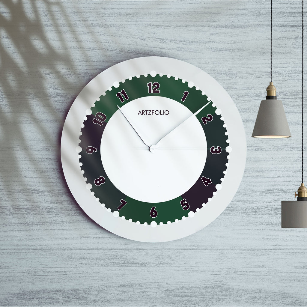 Abstract Circles D8 Quartz Wall Clock | Non-Ticking Silent Movement - Wall Clocks Round - ArtzFolio.com