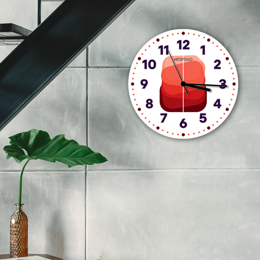 Abstract D29 Quartz Wall Clock | Non-Ticking Silent Movement - Wall Clocks Round - ArtzFolio.com