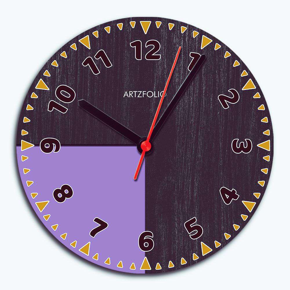 Abstract D31 Quartz Wall Clock | Non-Ticking Silent Movement - Wall Clocks Round - ArtzFolio.com