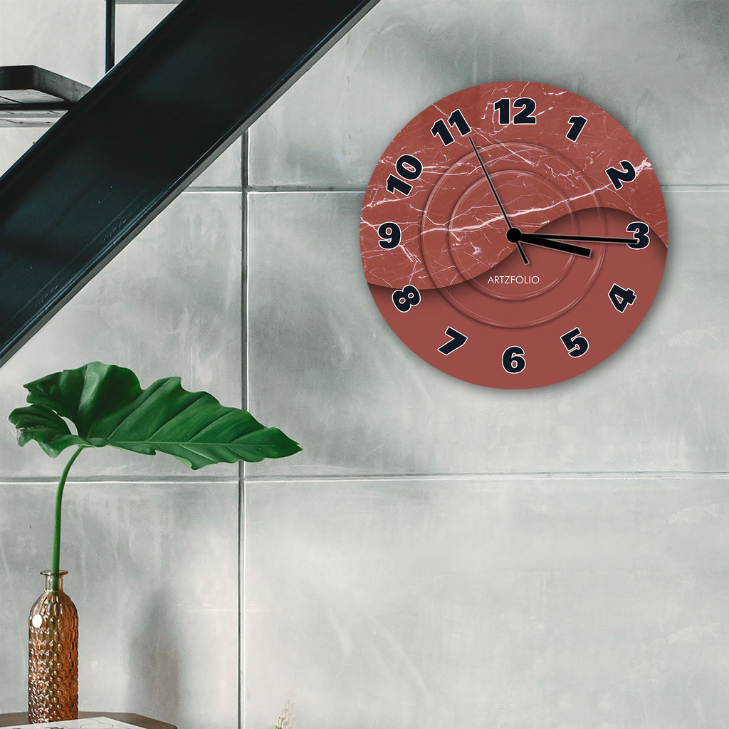 Abstract D41 Quartz Wall Clock | Non-Ticking Silent Movement - Wall Clocks Round - ArtzFolio.com
