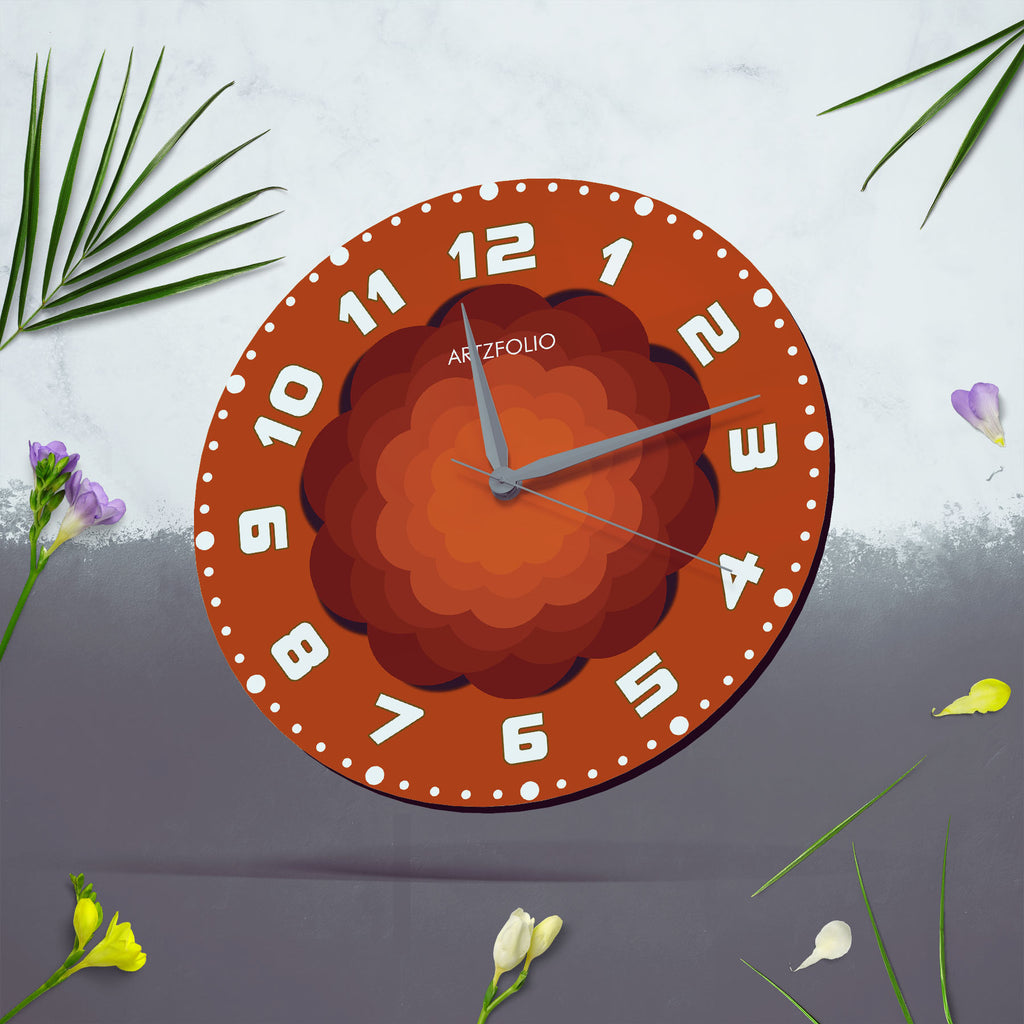 Abstract D44 Quartz Wall Clock | Non-Ticking Silent Movement - Wall Clocks Round - ArtzFolio.com