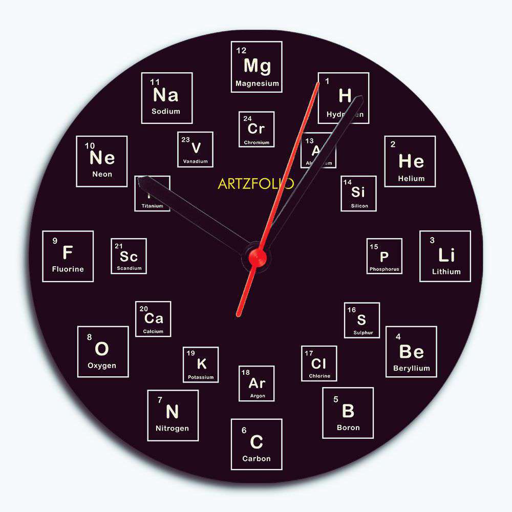 Chemical Element Periodic Table D2 Quartz Wall Clock | Non-Ticking Silent Movement-Wall Clocks Round-CLK_RD-IC 5017989 IC 5017989, Digital, Digital Art, Graphic, chemical, element, periodic, table, d2, quartz, wall, clock, non-ticking, silent, movement, analog, analogue, bedroom, birthday, couple, customised, decoration, gift, home, kids, kitchen, living, number, photo, picture, print, room, size, square, watch, wedding, analog, analogue, bedroom, birthday, clock, couple, customised, decoration, digital, gi