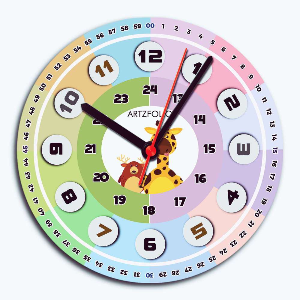 Kids 24 Hours Time Learning D3 Quartz Wall Clock | Non-Ticking Silent Movement-Wall Clocks Round-CLK_RD-IC 5018169 IC 5018169, Baby, Children, Digital, Digital Art, Graphic, Kids, 24, hours, time, learning, d3, quartz, wall, clock, non-ticking, silent, movement, analog, analogue, bedroom, birthday, couple, customised, decoration, gift, home, kitchen, living, number, photo, picture, print, room, size, square, watch, wedding, analog, analogue, bedroom, birthday, clock, couple, customised, decoration, digital,